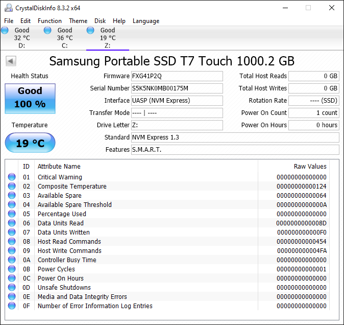 Samsung T7 Portable SSD - 1 TB - USB 3.2 Gen.2 External SSD