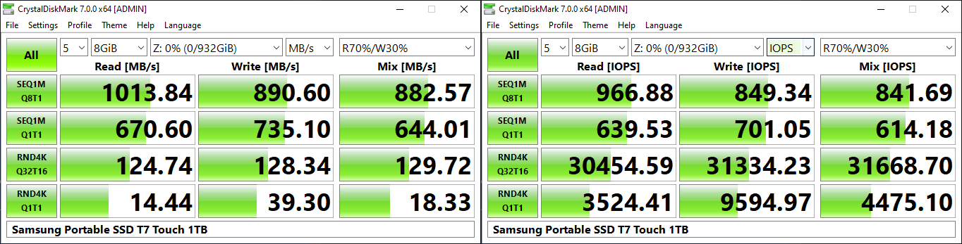 Ssd hot sale benchmark crystal