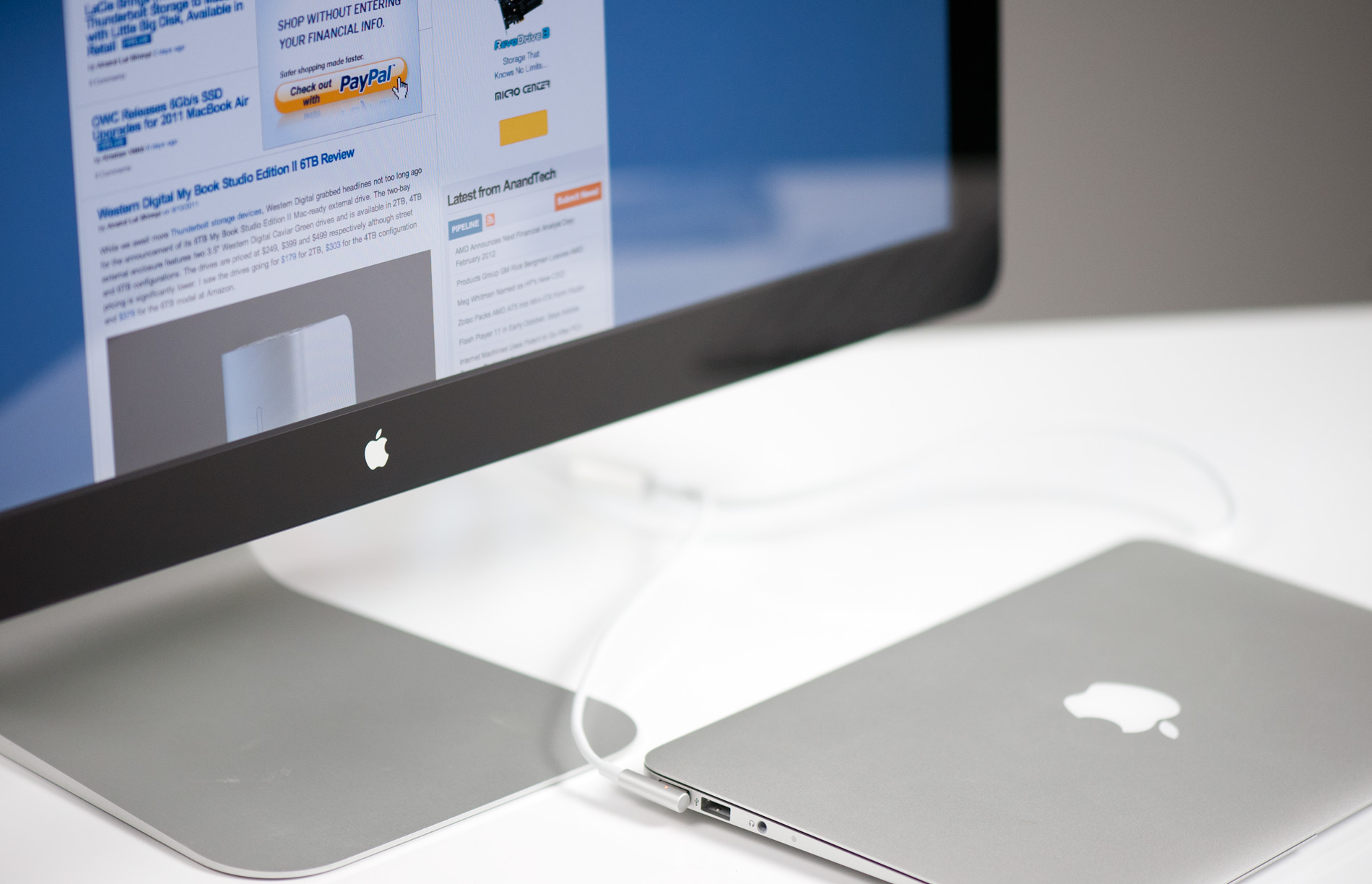 macbook air and thunderbolt display