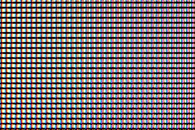 An example of a display with RGB stripe, 468 PPI.