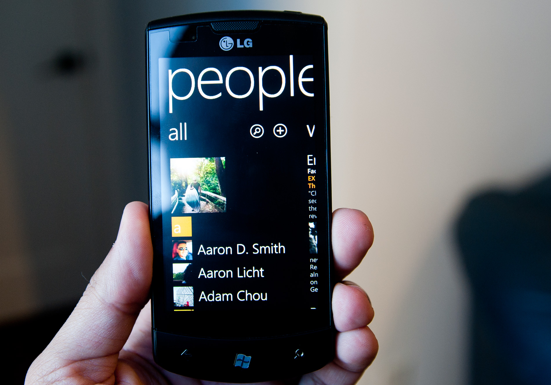 Facebook Integration & the People Hub - The Windows Phone ...