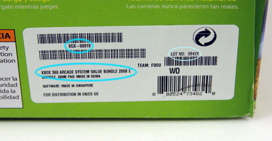 xbox 360 manufacture date