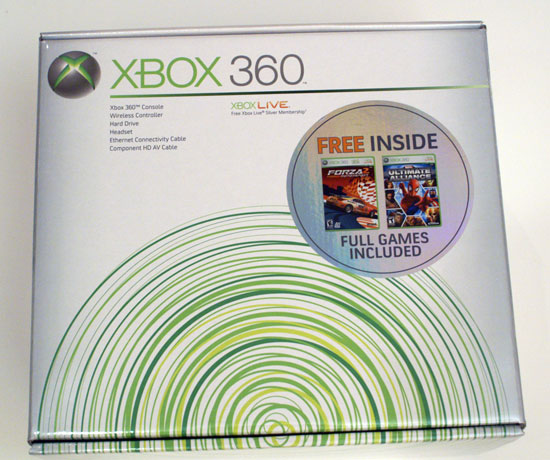 back label of xbox 360 s
