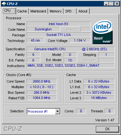 Intel Xeon 7460: Six Cores to Bulldoze Opteron