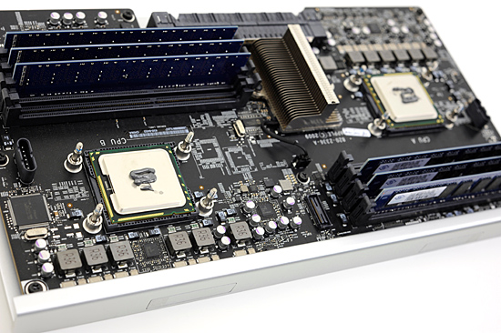 2 x Intel Xeon E5520 4 core CPUs at 2.26GHz Intel Mac Pro 4.1 CPUs 