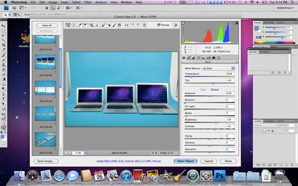 using photoshop on mac book air