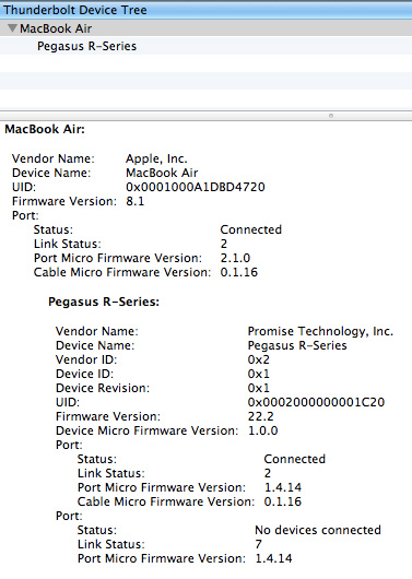 how to check thunderbolt firmware version