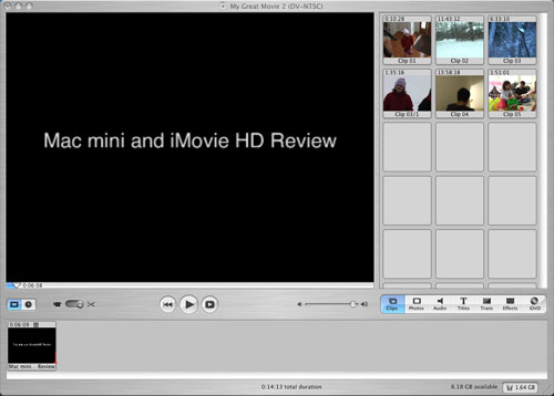 mac mini video editing