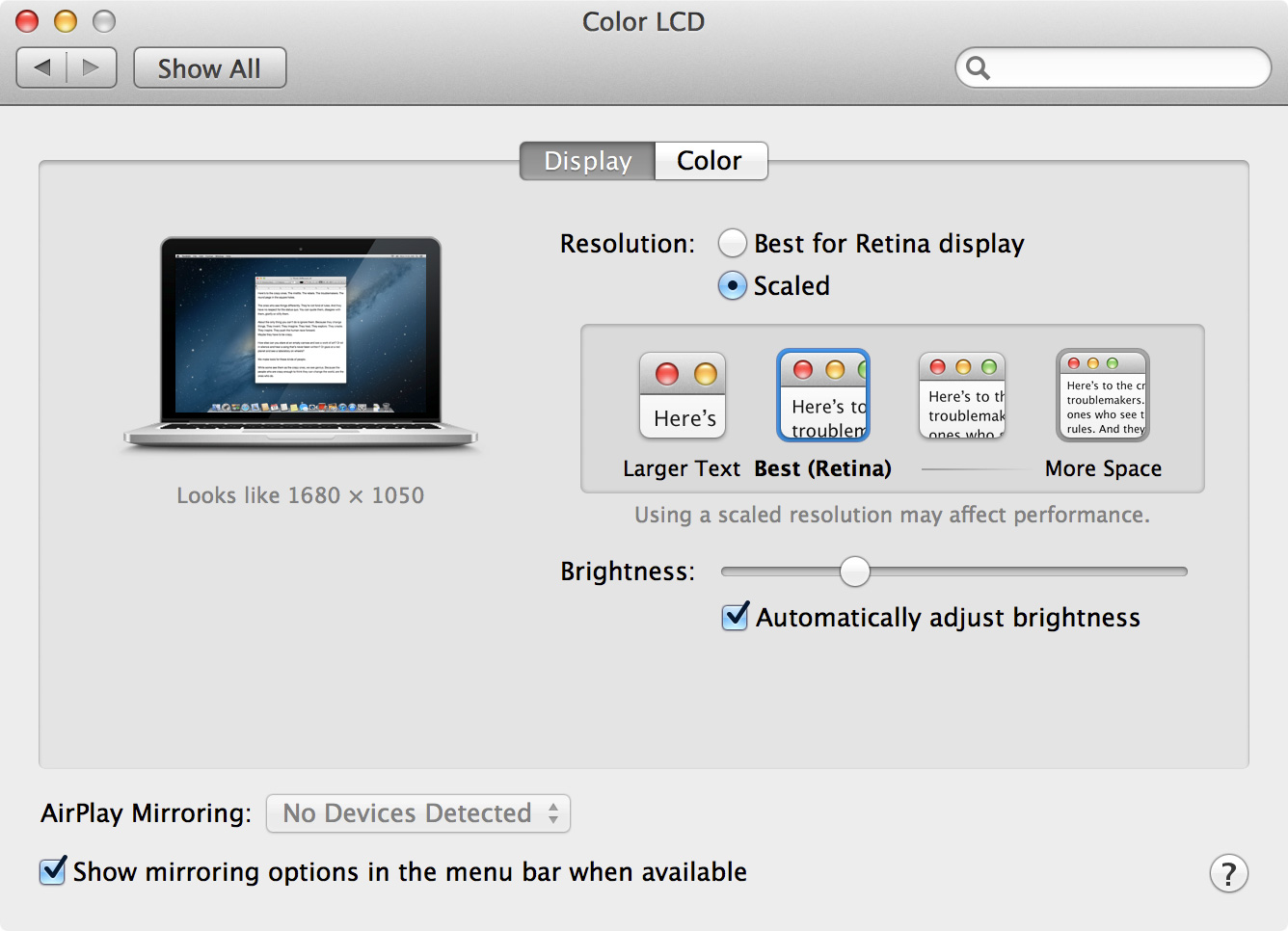 word for mac retina display