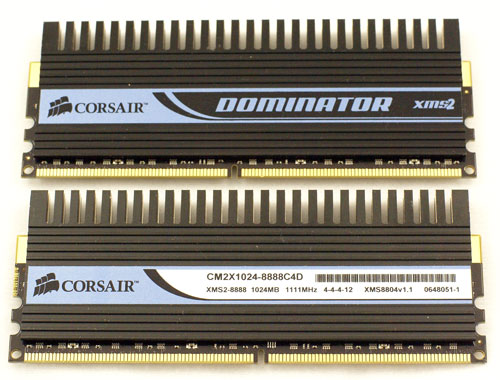 Corsair Dominator Series - Corsair Dominator DDR2-1111: Dual