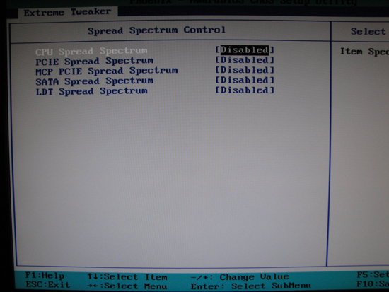 Bios Spread Spectrum