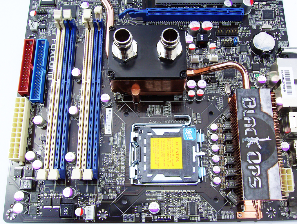 Board Layout and Features - Foxconn Black Ops - Raw, Unadulterated Power