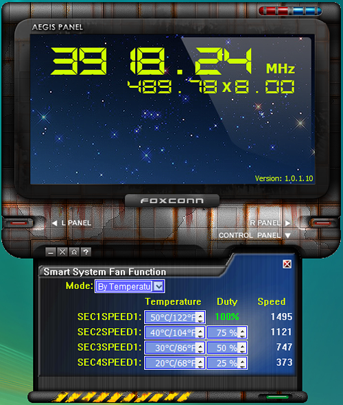 Four different duty cycles to control speed