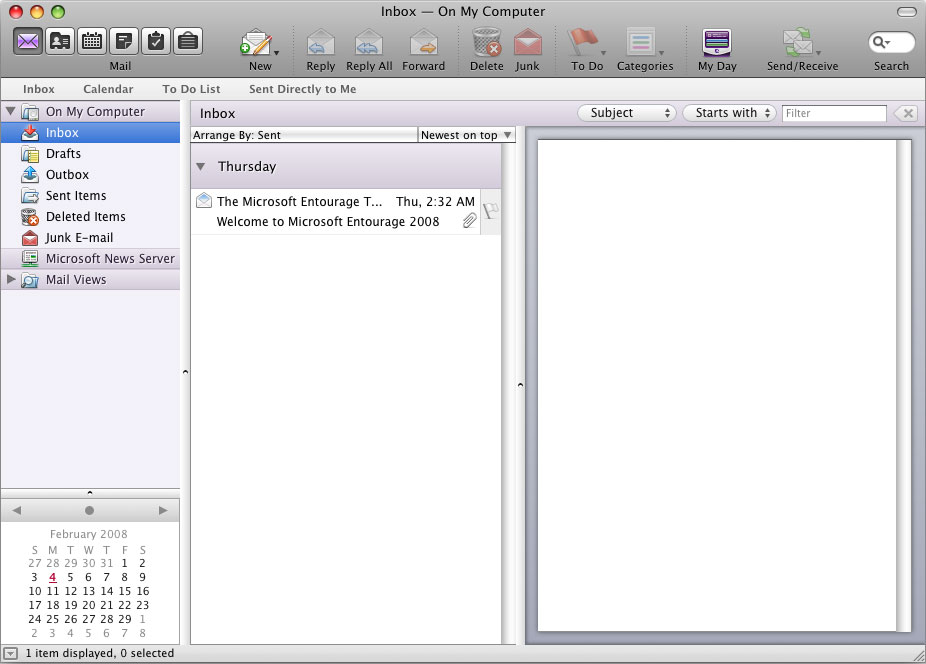 does microsoft office 2008 for mac include outlook