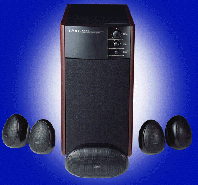 surround sound speaker system and sound card