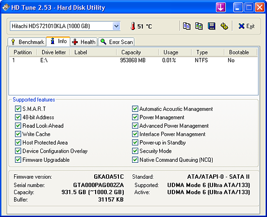 hitachi check disk tool