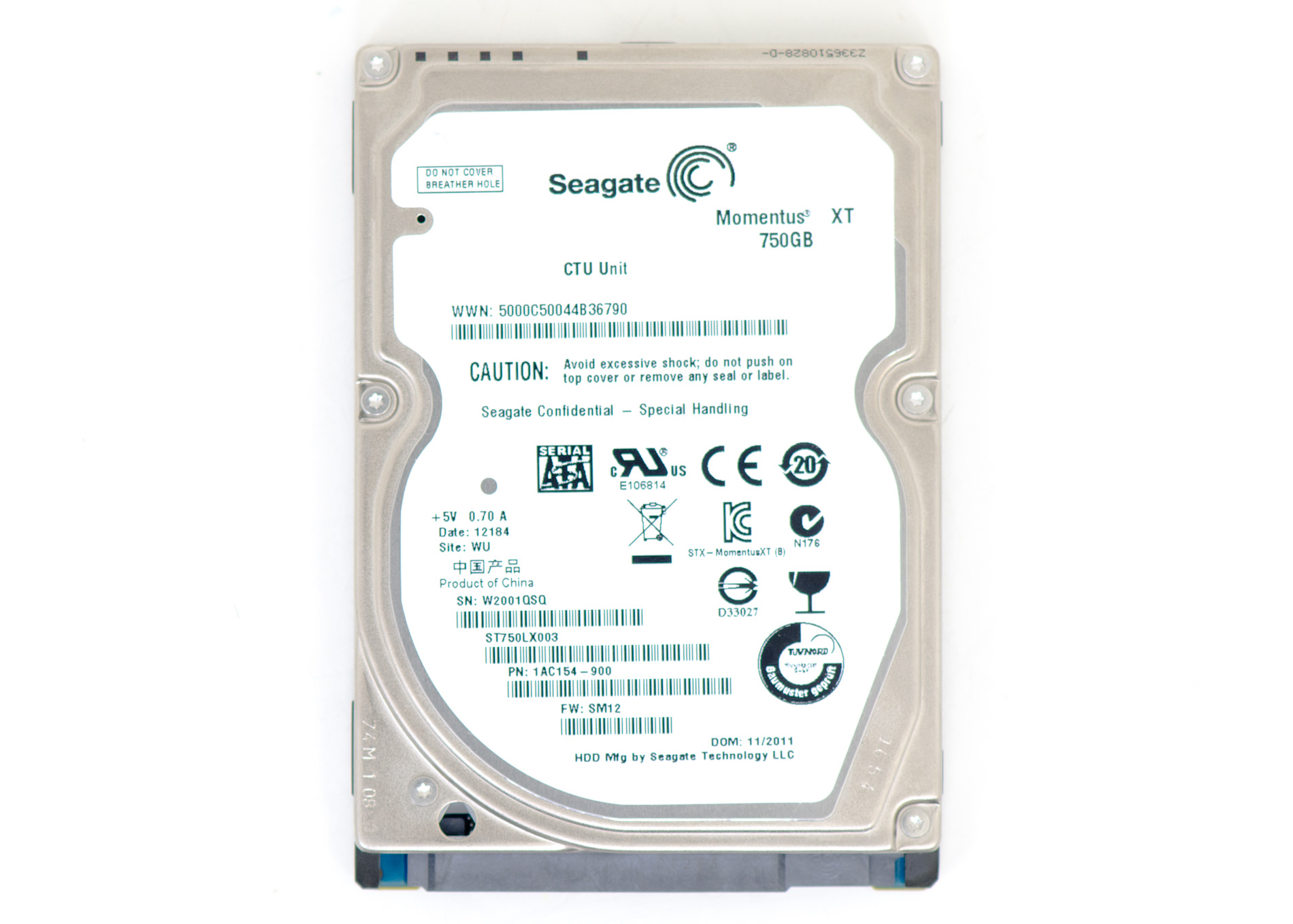 SEAGATE Momentus XT 2.5inch 500GB Hybrid HDD 4GB SLC NAND付き