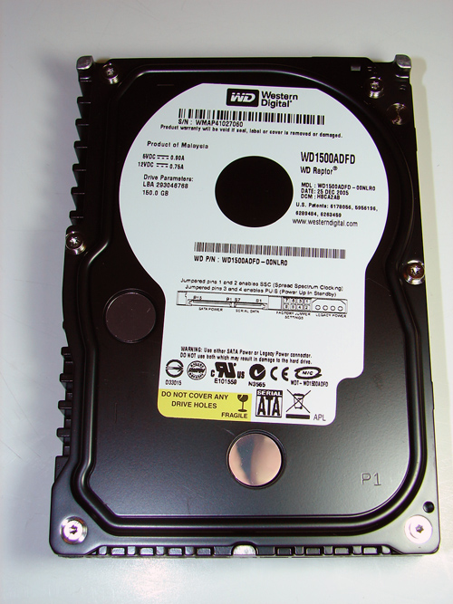 Western Digital WD1500ADFD: King Raptor